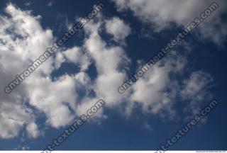 Photo Texture of Blue Clouded Clouds